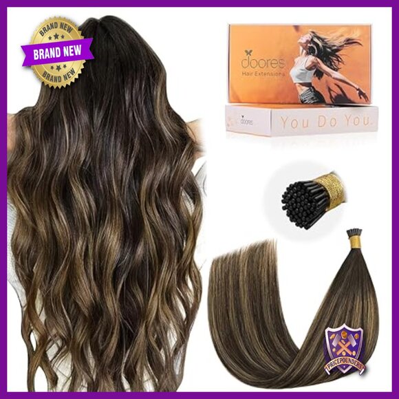 18 Inch Human Hair Extensions 50g Cold Fusion I Tips Remy Hair main image 5